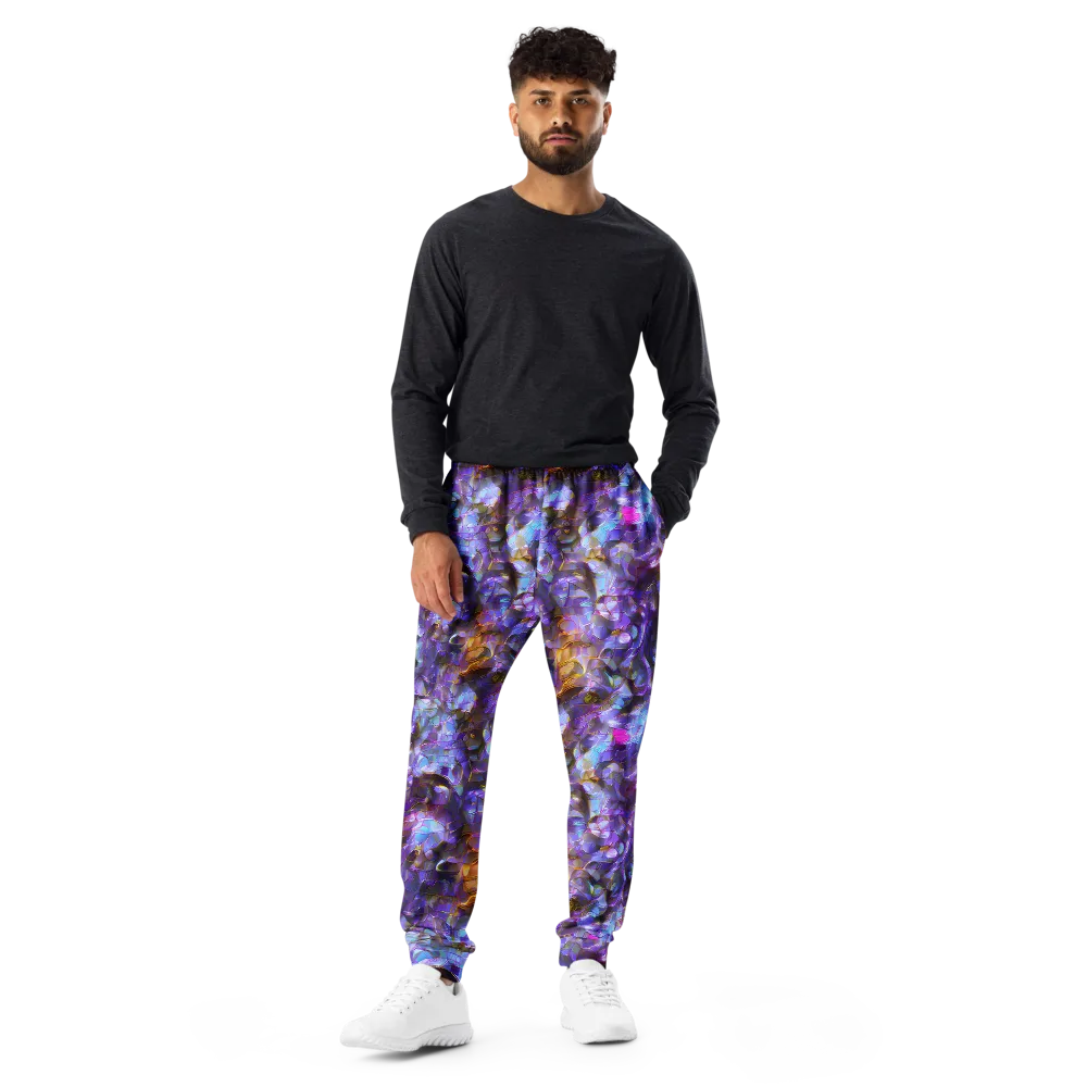 Prismatic Velvet on Men's Joggers — Front