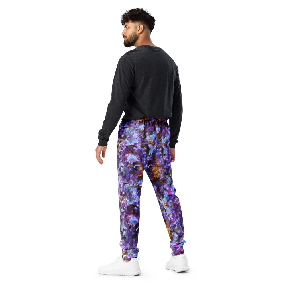 Prismatic Velvet on Men's Joggers — Back