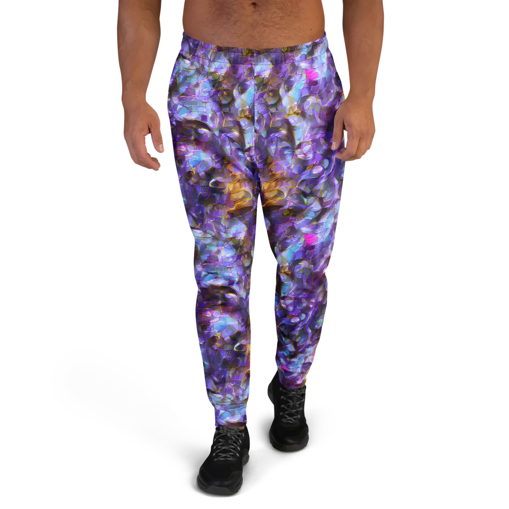 Prismatic Velvet on Men's Joggers — Front