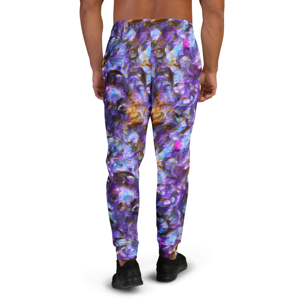 Prismatic Velvet on Men's Joggers — Back