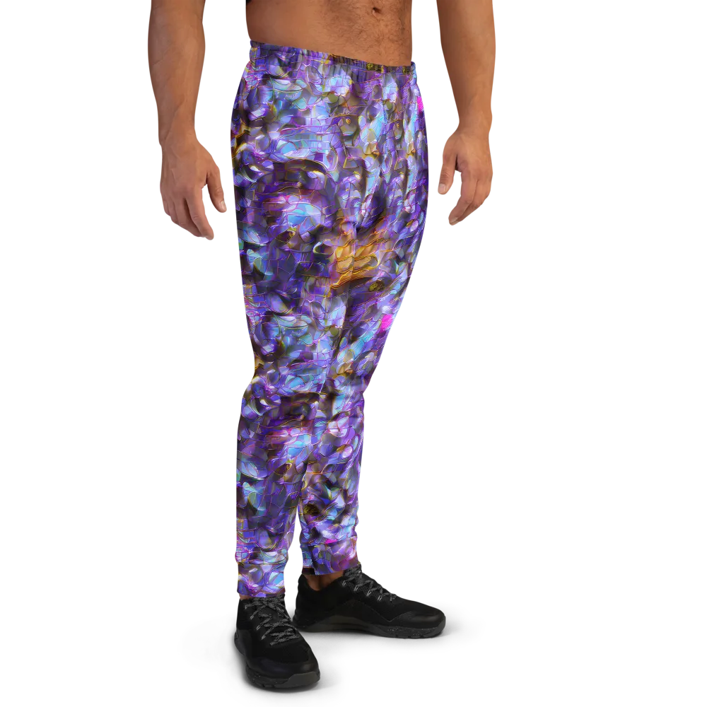 Prismatic Velvet on Men's Joggers — Right