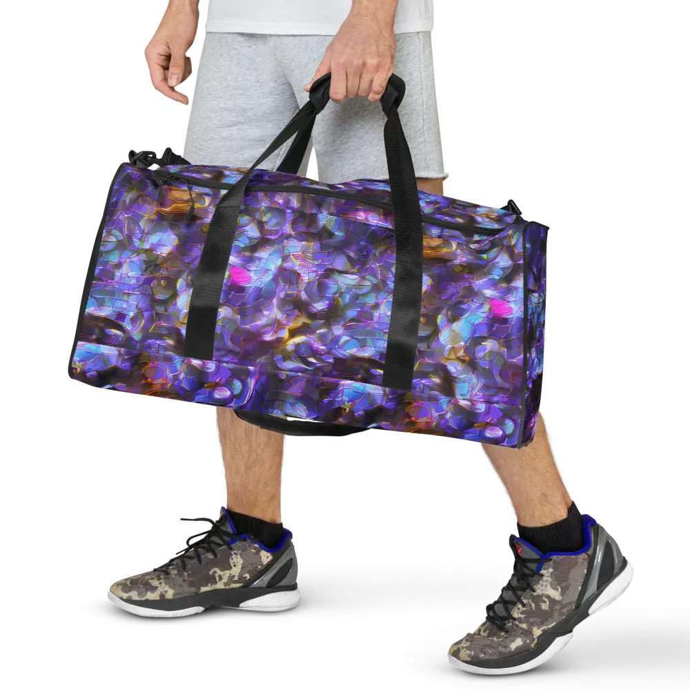 Prismatic Velvet on Duffle Bag — Front