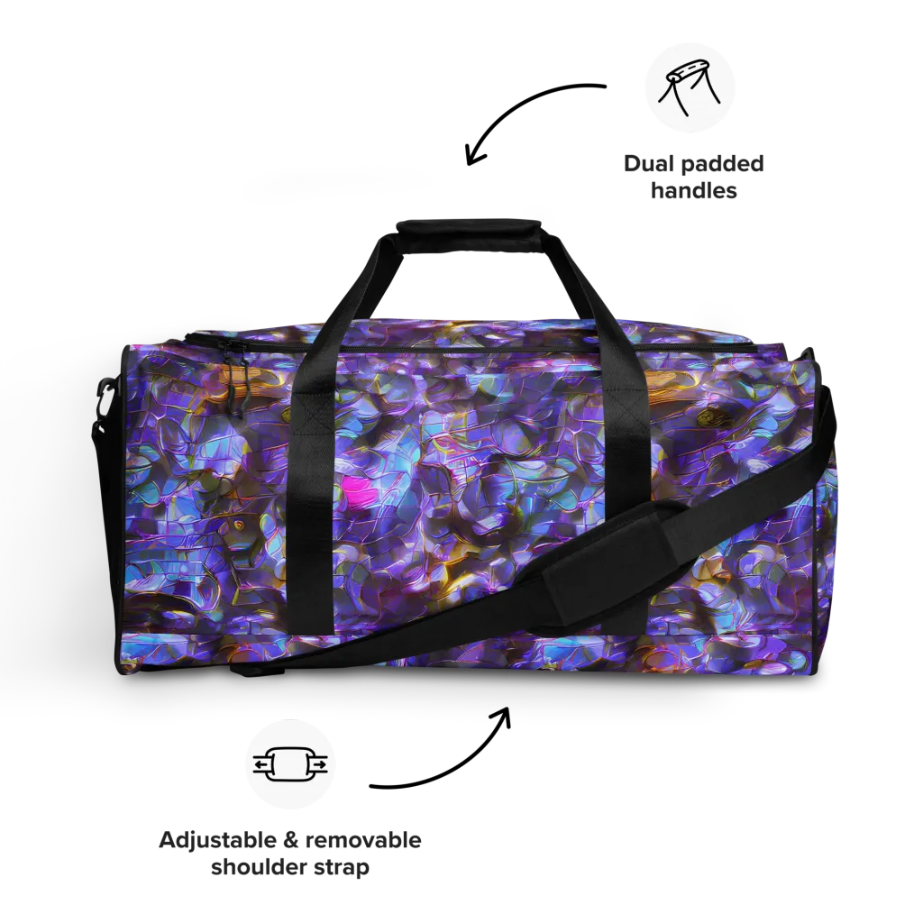 Prismatic Velvet on Duffle Bag — Front