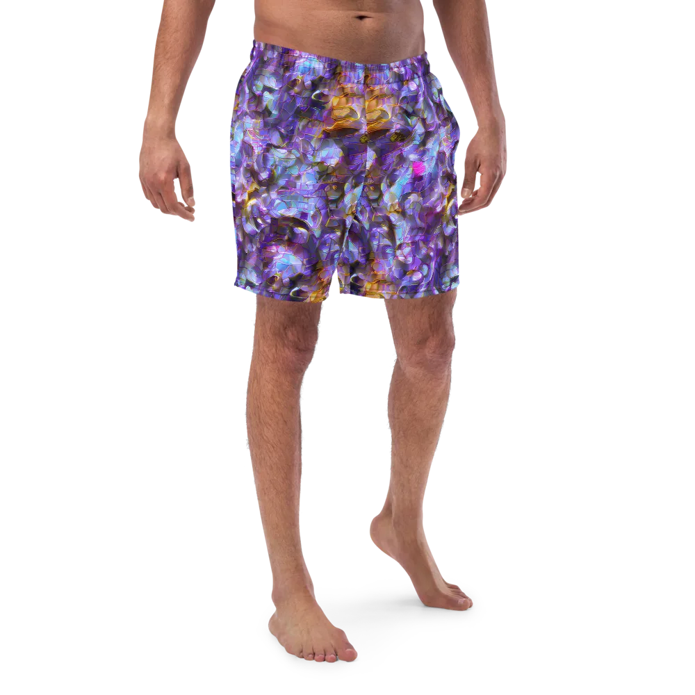 Prismatic Velvet on Swim Trunks — Front