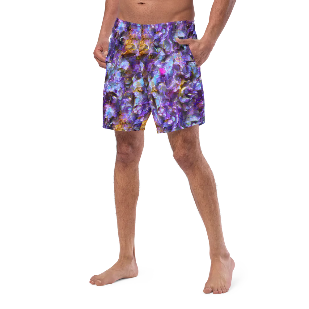 Prismatic Velvet on Swim Trunks — Left Front