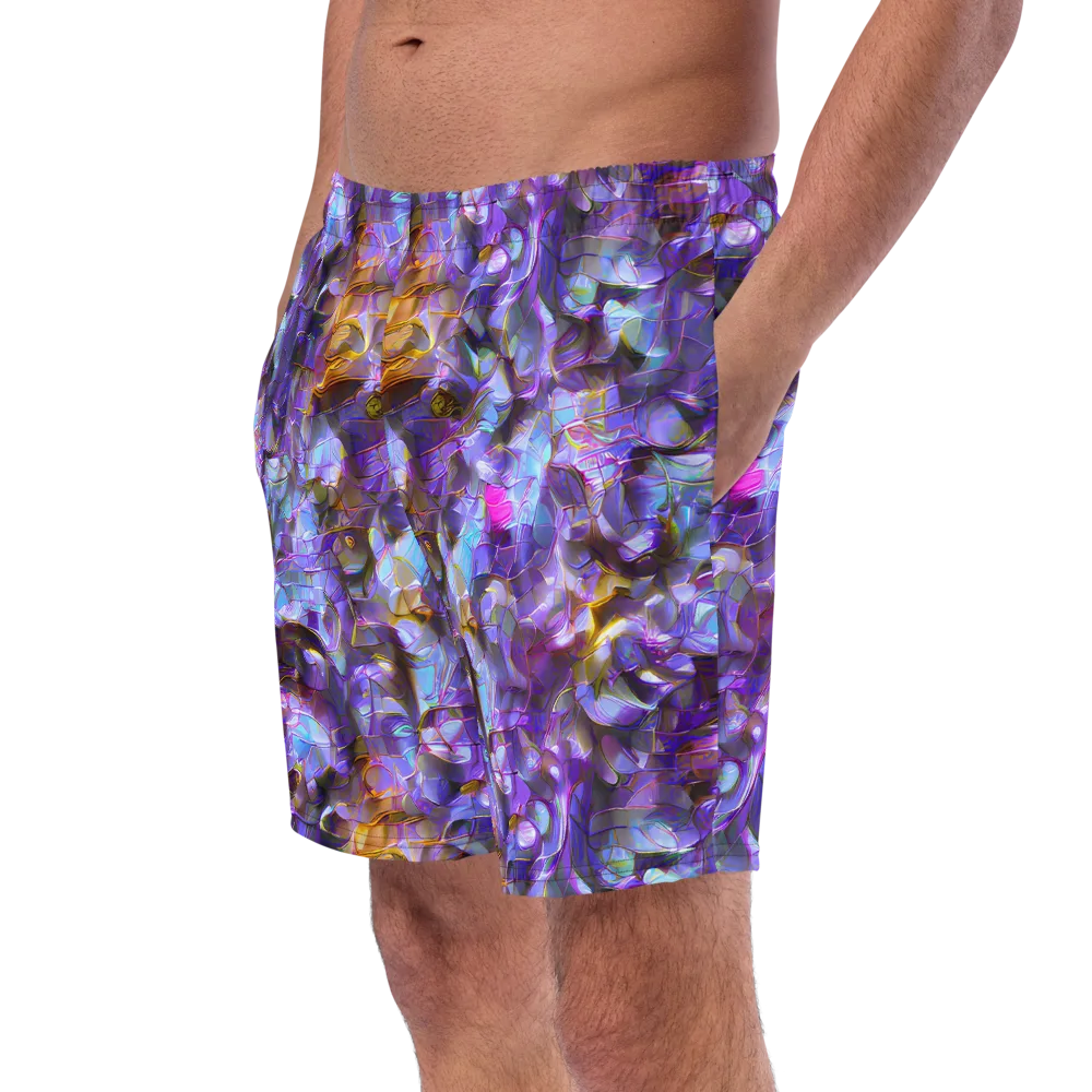 Prismatic Velvet on Swim Trunks — Left Front