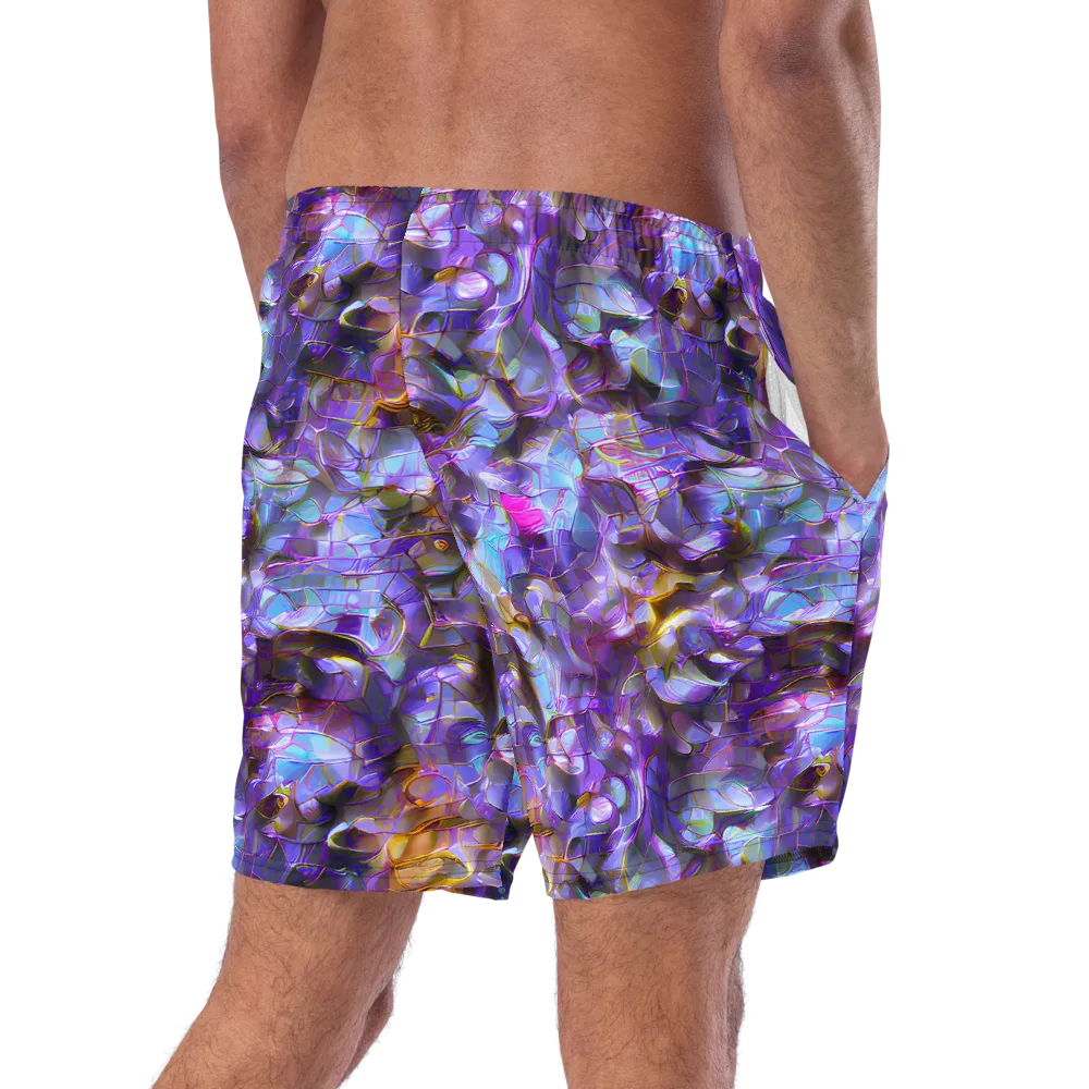 Prismatic Velvet on Swim Trunks — Right Back