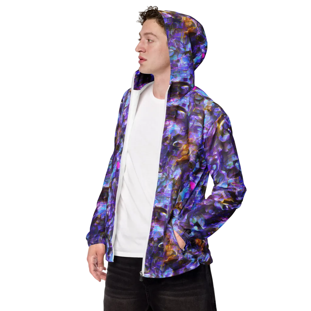 Prismatic Velvet on Men's Windbreaker — Left Front