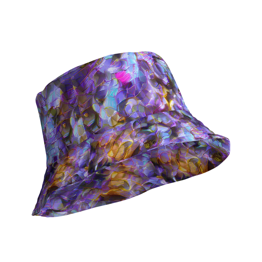 Prismatic Velvet on Reversible Bucket Hat — Product details Outside
