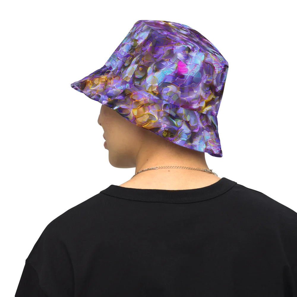 Prismatic Velvet on Reversible Bucket Hat — Back Inside