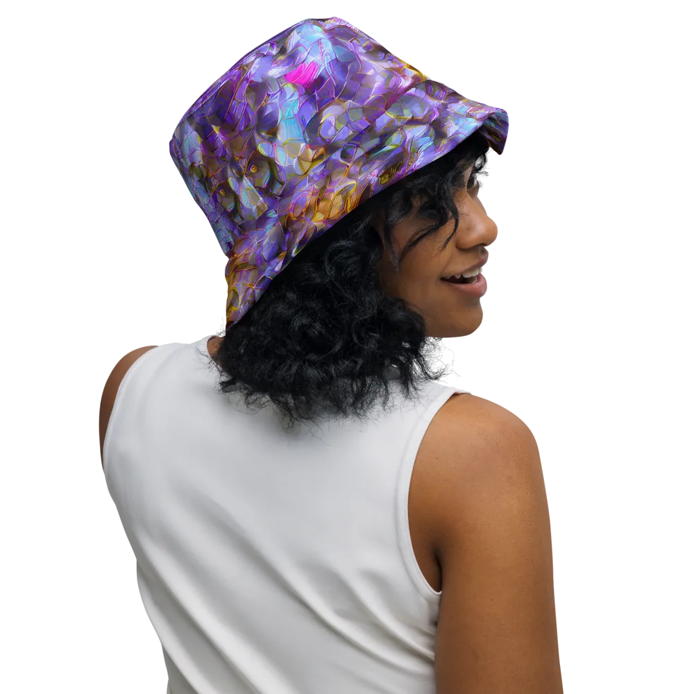 Prismatic Velvet on Reversible Bucket Hat — Right Outside