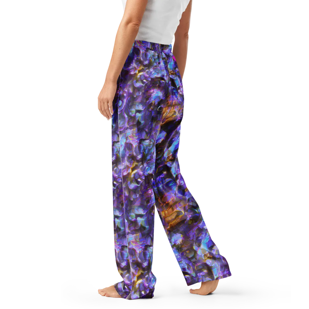 Prismatic Velvet on Women's Pajama Pants — Left