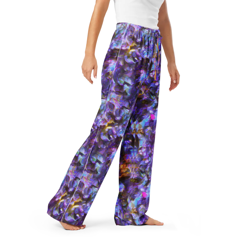 Prismatic Velvet on Women's Pajama Pants — Right Front