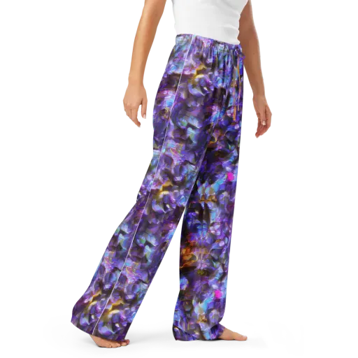 Prismatic Velvet on a Women's Pajama Pants
