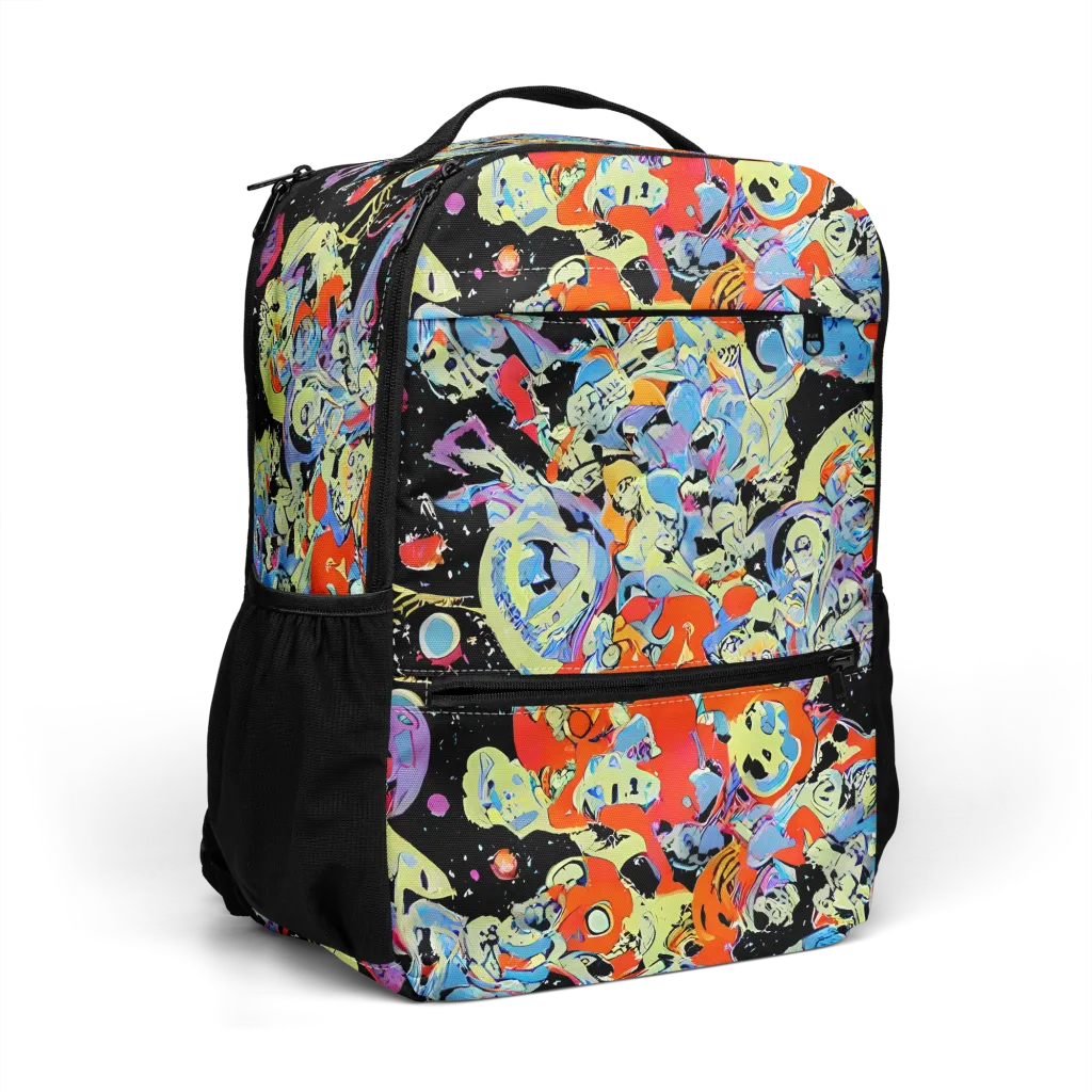 Blacklight Bones on Utility Backpack — Right Front