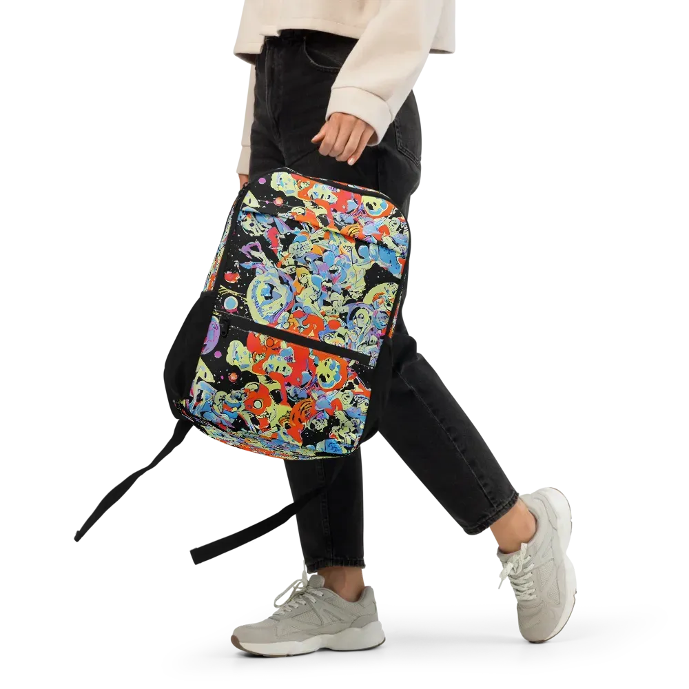 Blacklight Bones on Utility Backpack — Front