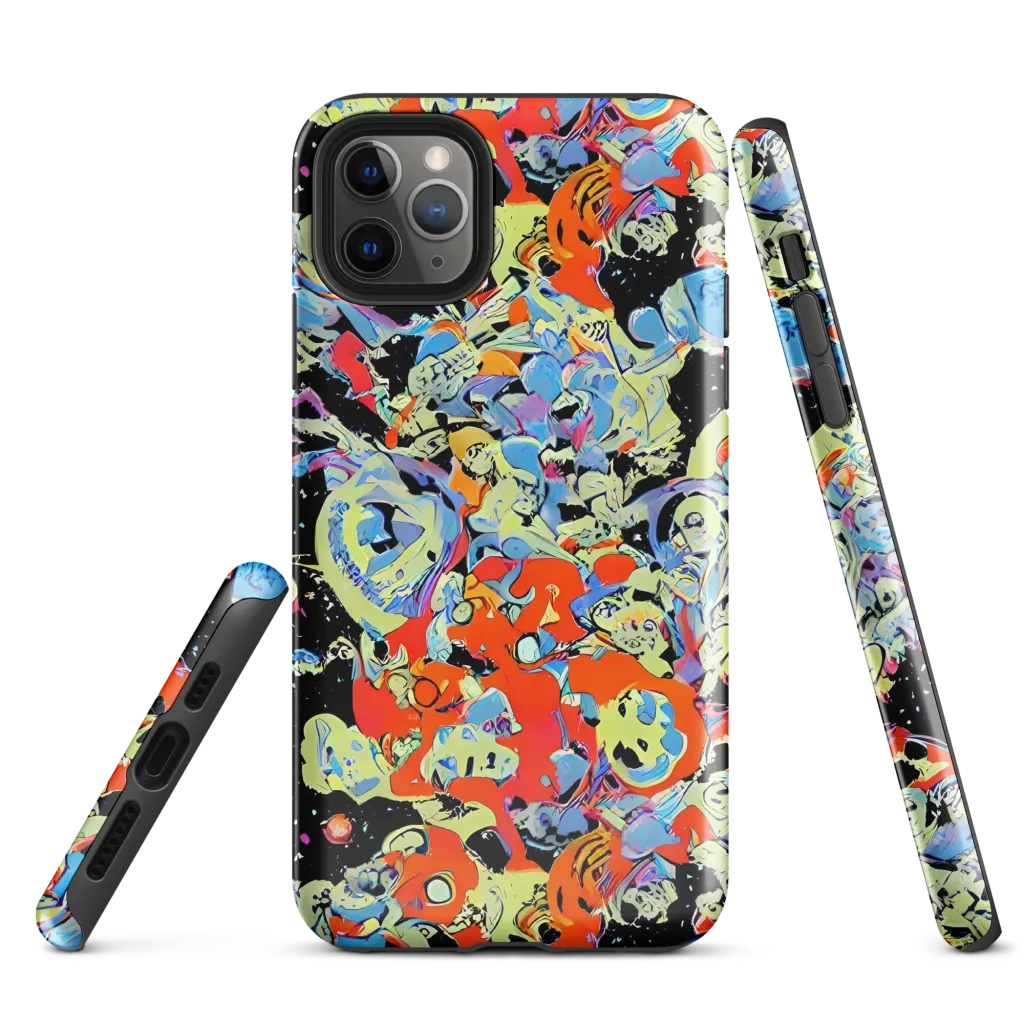 Blacklight Bones on Tough Case for iPhone® — Front