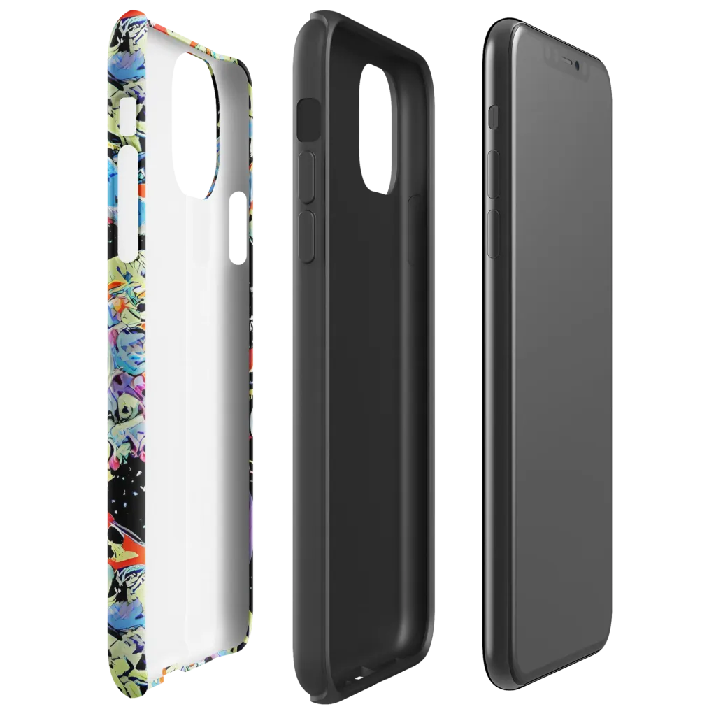 Blacklight Bones on Tough Case for iPhone® — Right
