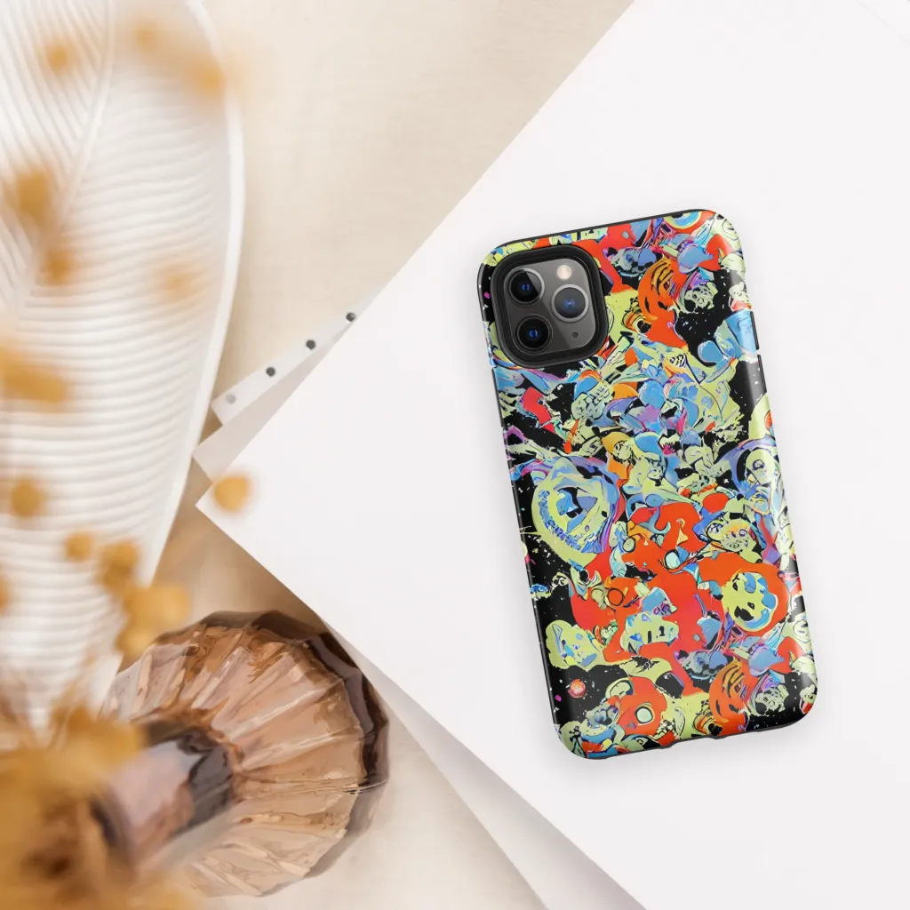 Blacklight Bones on Tough Case for iPhone® — Front