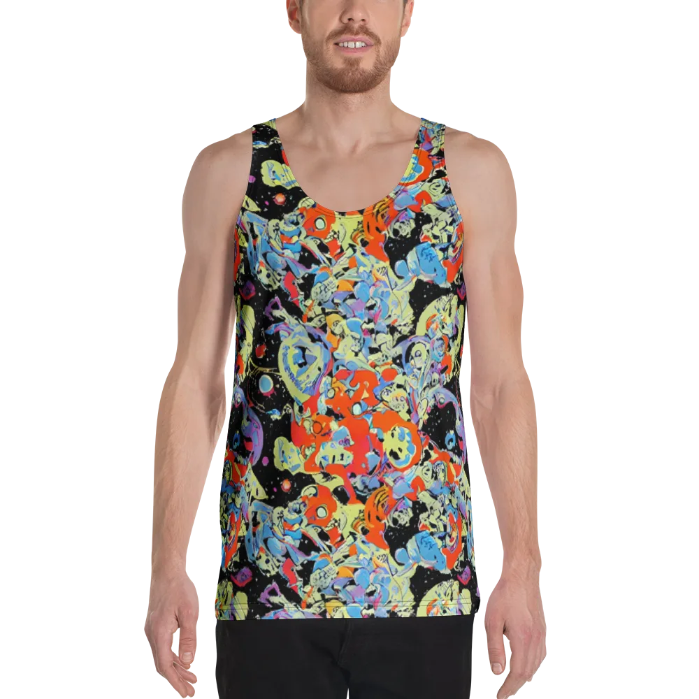 Blacklight Bones on Men's Tank Top — Front