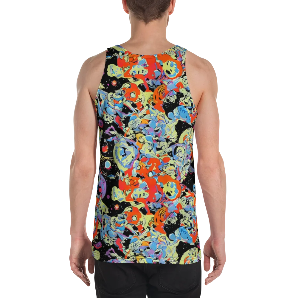 Blacklight Bones on Men's Tank Top — Back