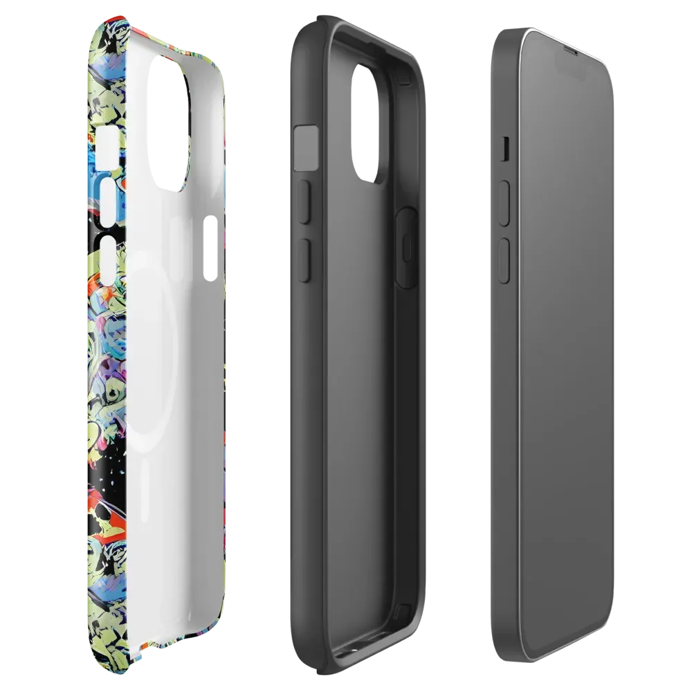 Blacklight Bones on MagSafe Tough Case for iPhone® — Front