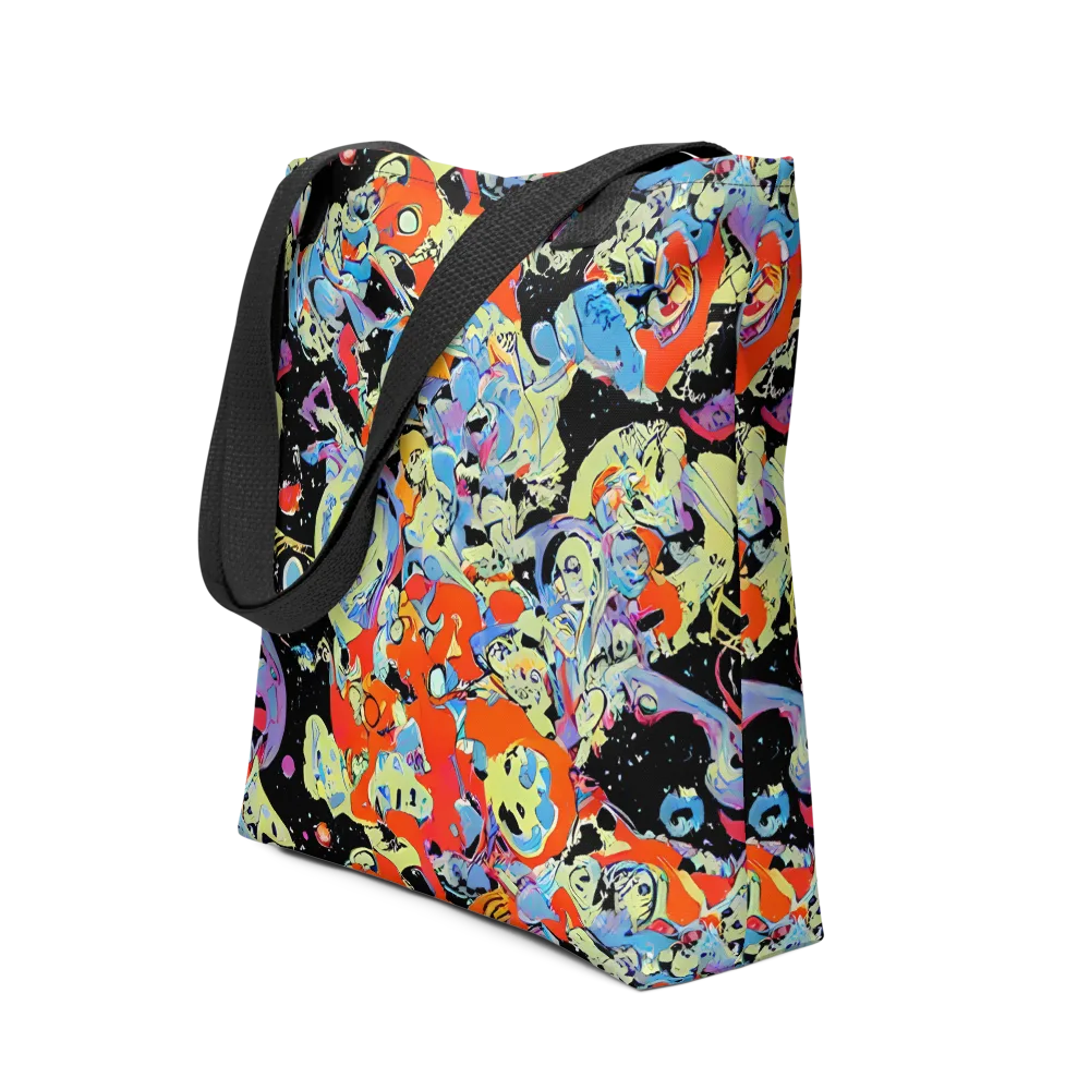 Blacklight Bones on Tote Bag — Front