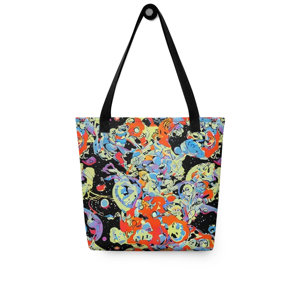 Blacklight Bones on Tote Bag — Front