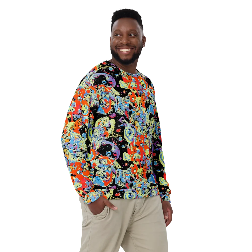 Blacklight Bones on Sweatshirt — Front