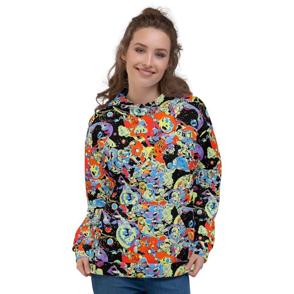 Blacklight Bones on Hoodie — Front
