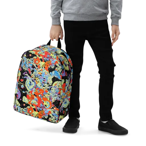 Blacklight Bones on a Minimalist Backpack