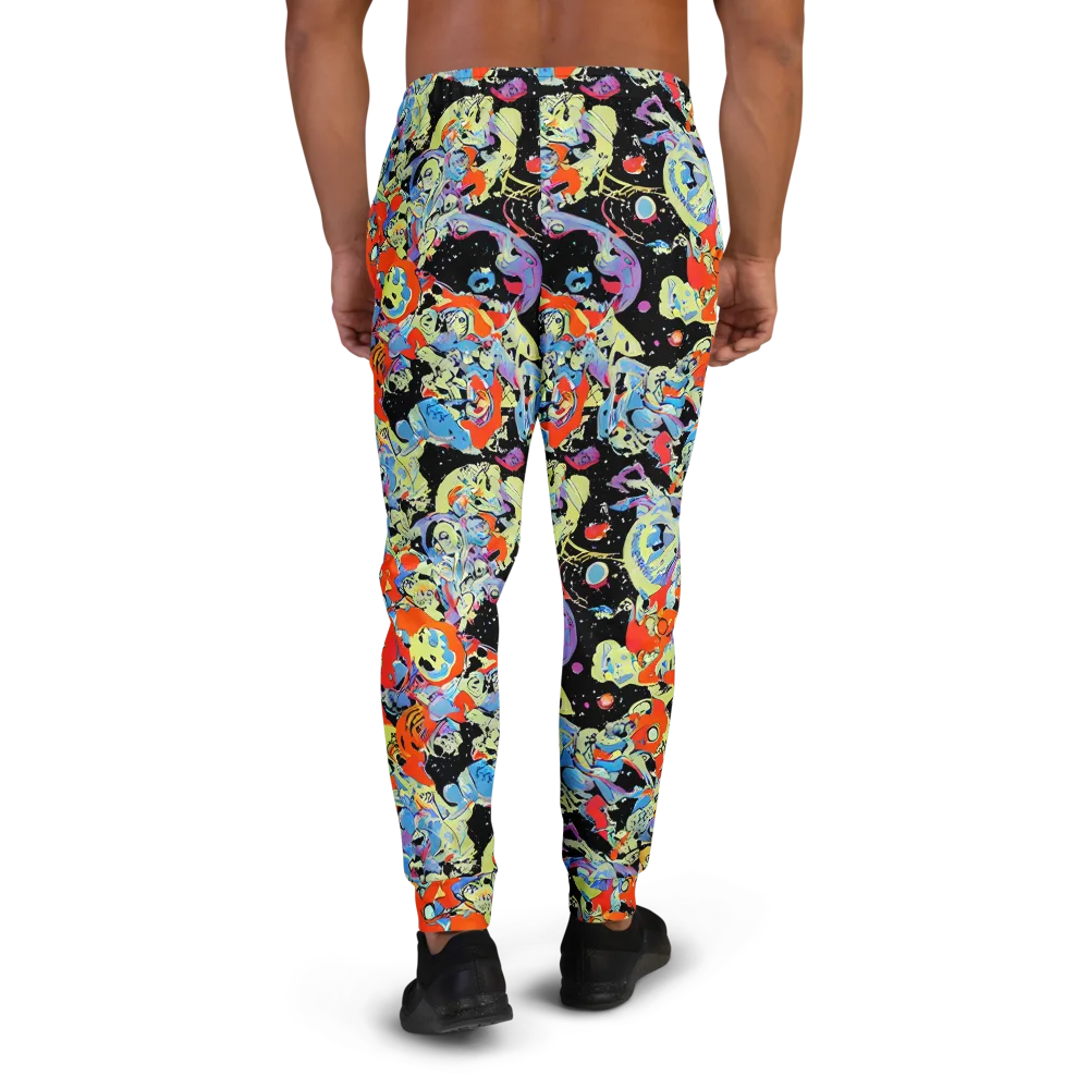 Blacklight Bones on Men's Joggers — Back