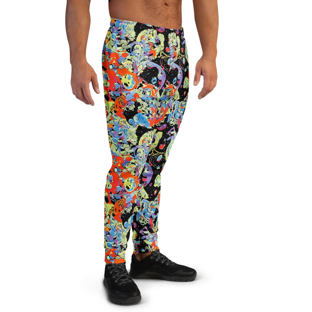Blacklight Bones on Men's Joggers — Right