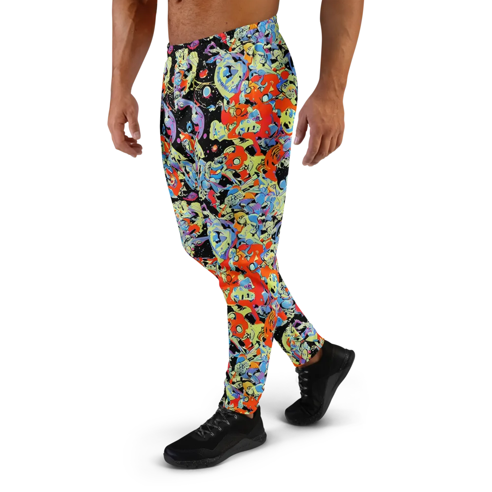 Blacklight Bones on Men's Joggers — Left
