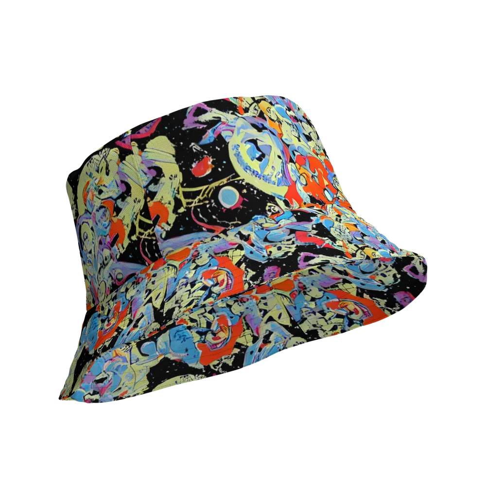 Blacklight Bones on Reversible Bucket Hat — Product details Outside