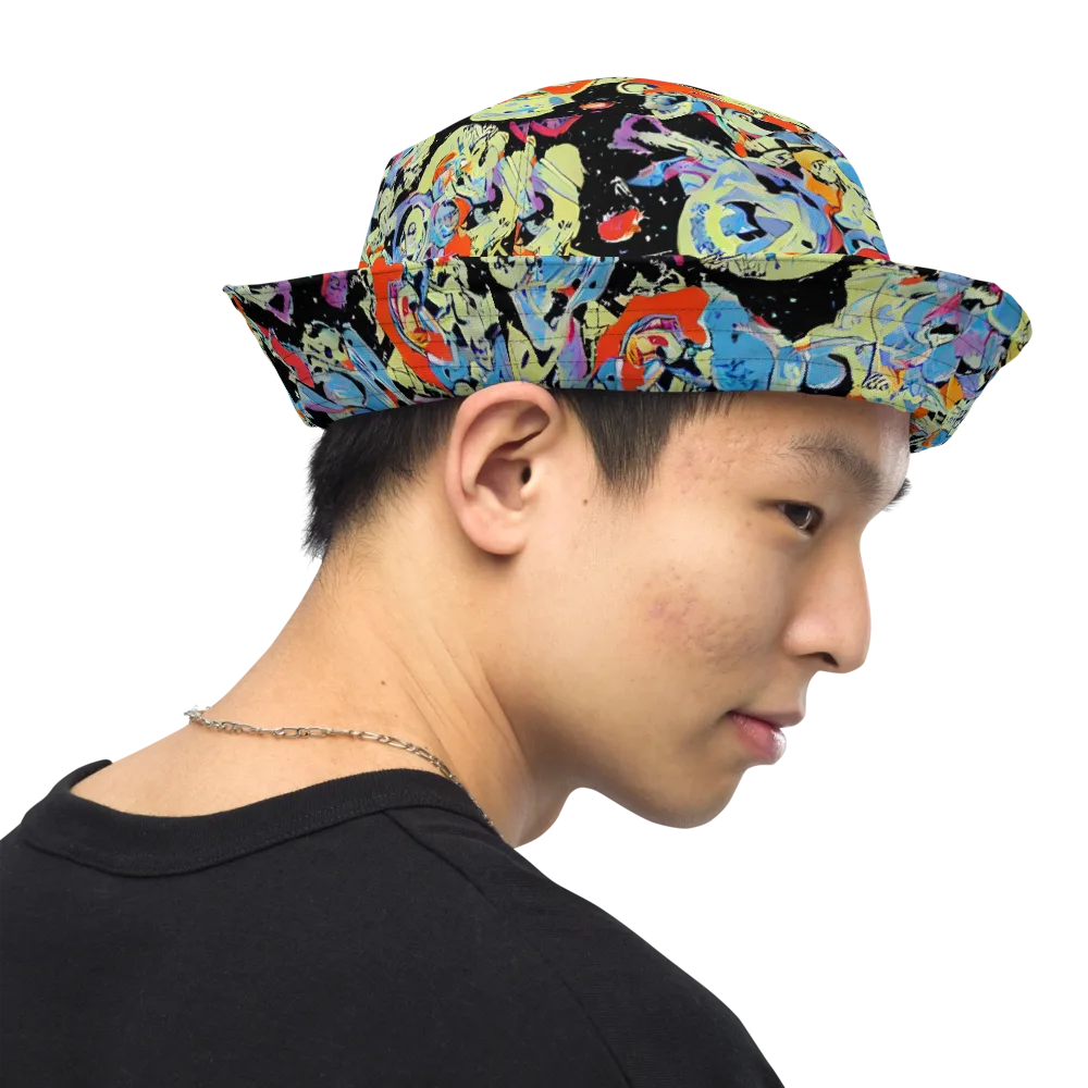 Blacklight Bones on Reversible Bucket Hat — Right Outside