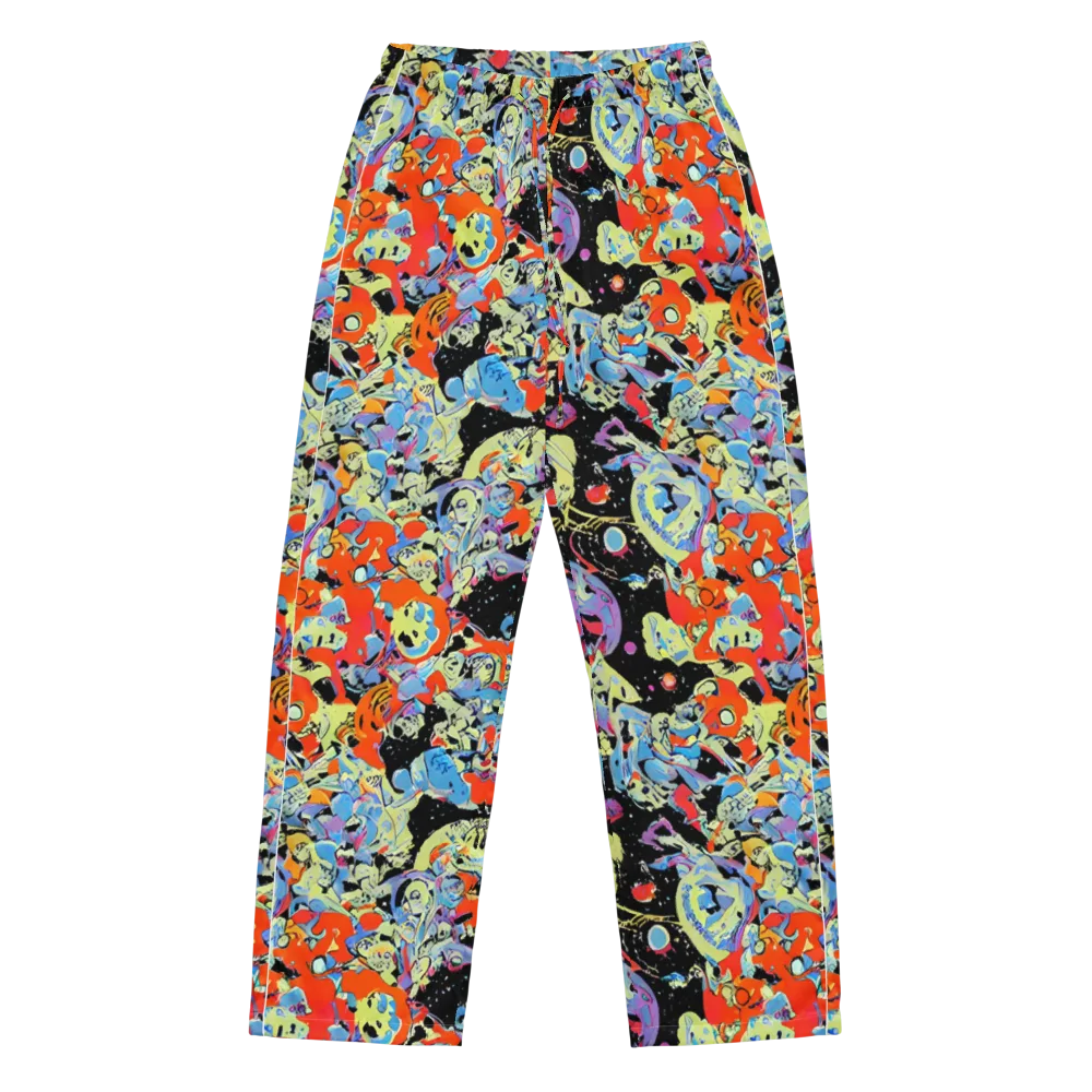 Blacklight Bones on Women's Pajama Pants — Front