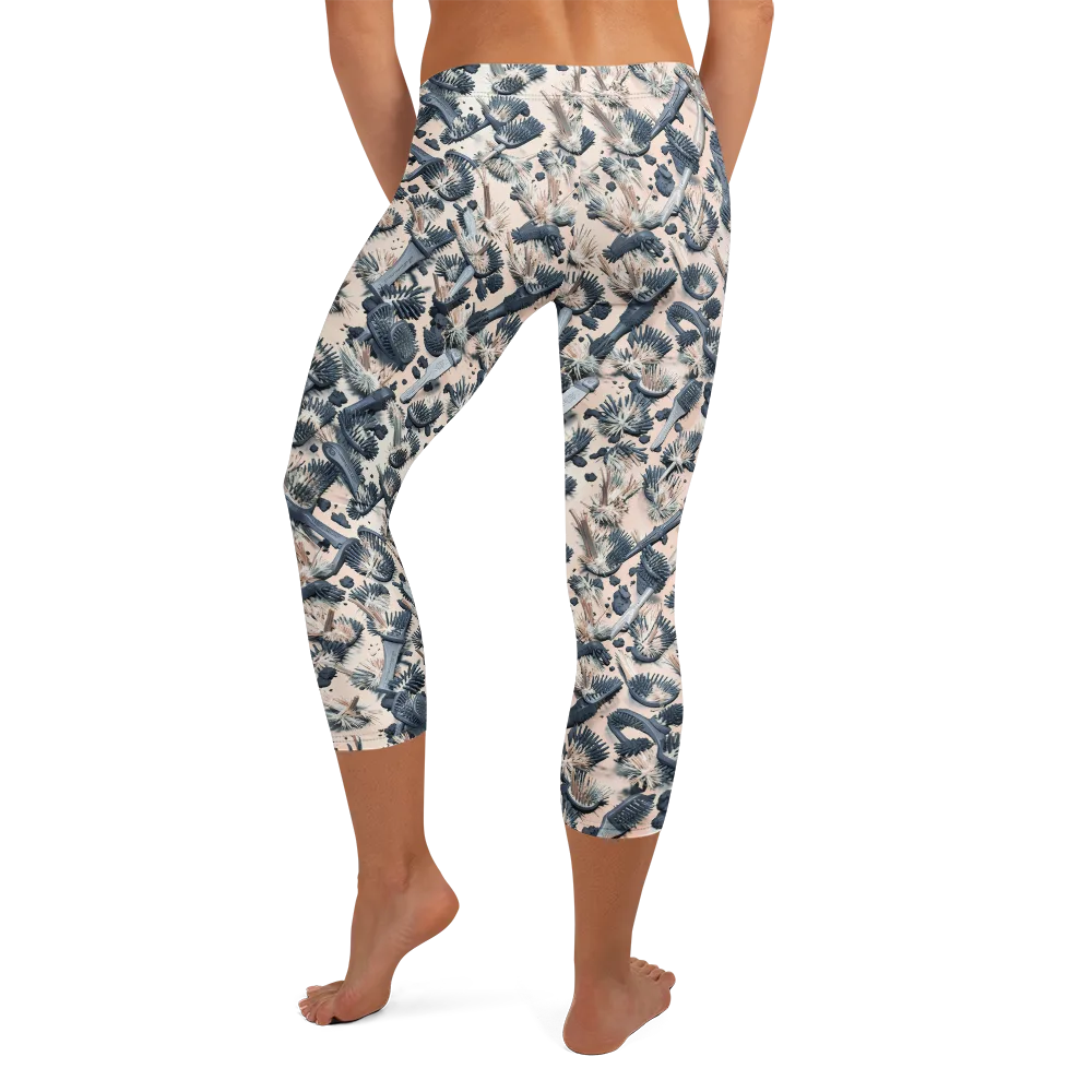 Bristle Noir on Capri Leggings — Back