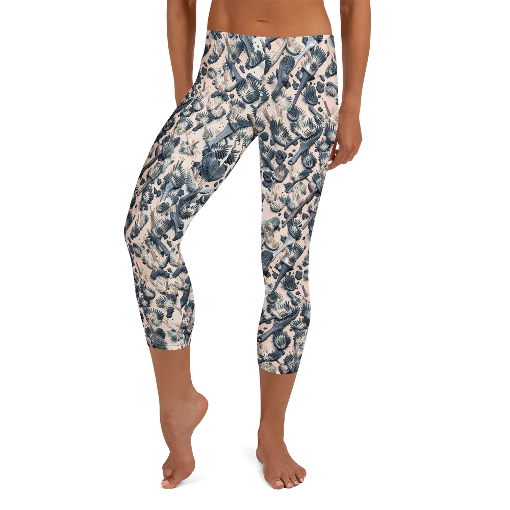Bristle Noir on Capri Leggings — Front
