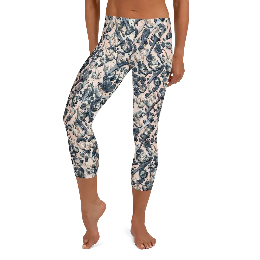 Bristle Noir on Capri Leggings — Front