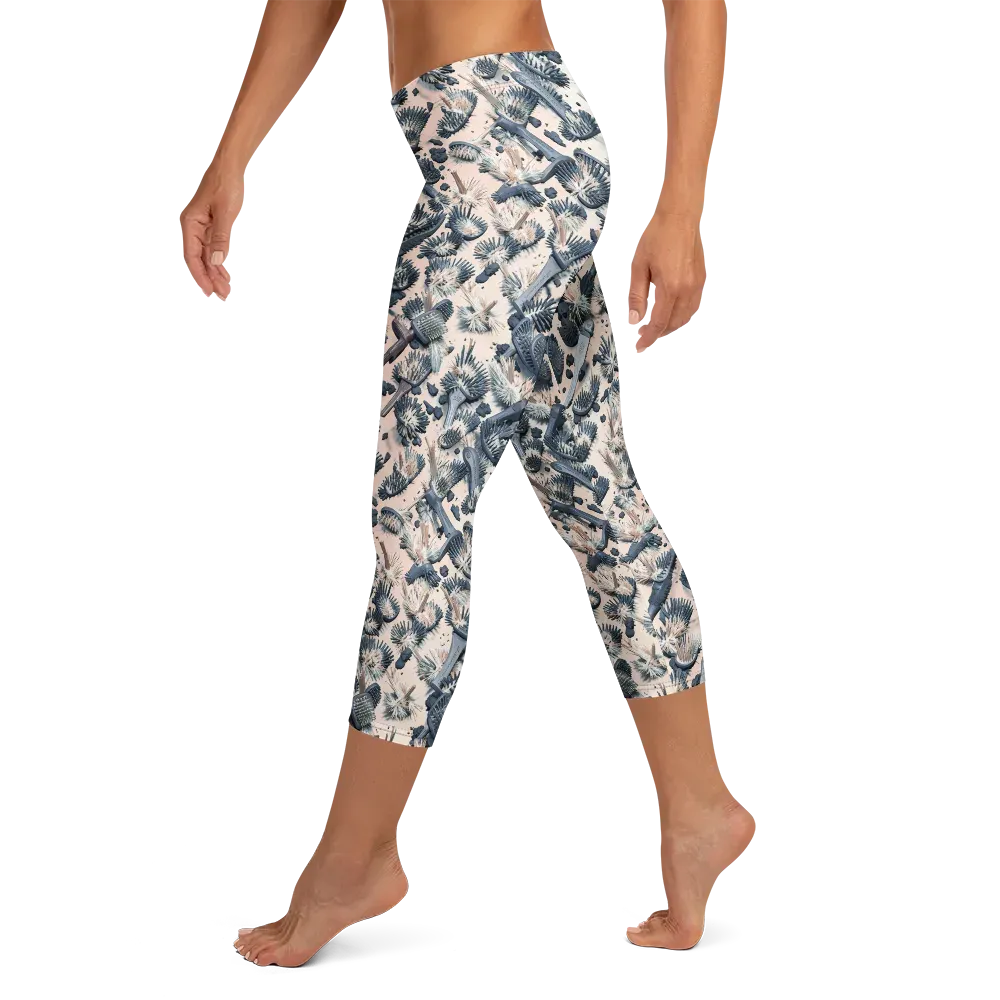 Bristle Noir on Capri Leggings — Left