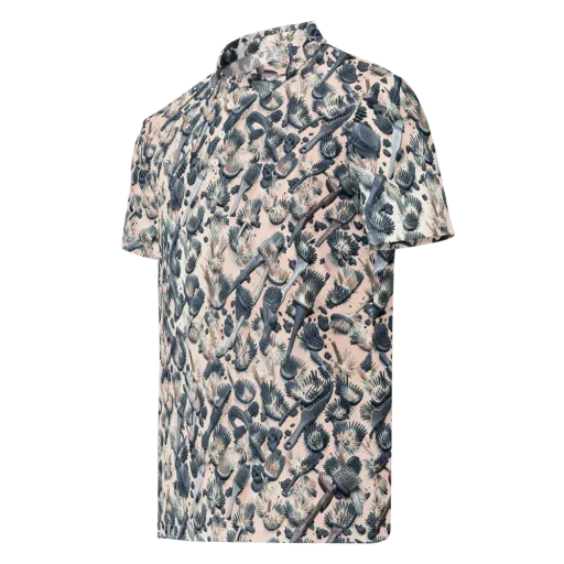 Bristle Noir on a Men's Slim Fit Polo Shirt