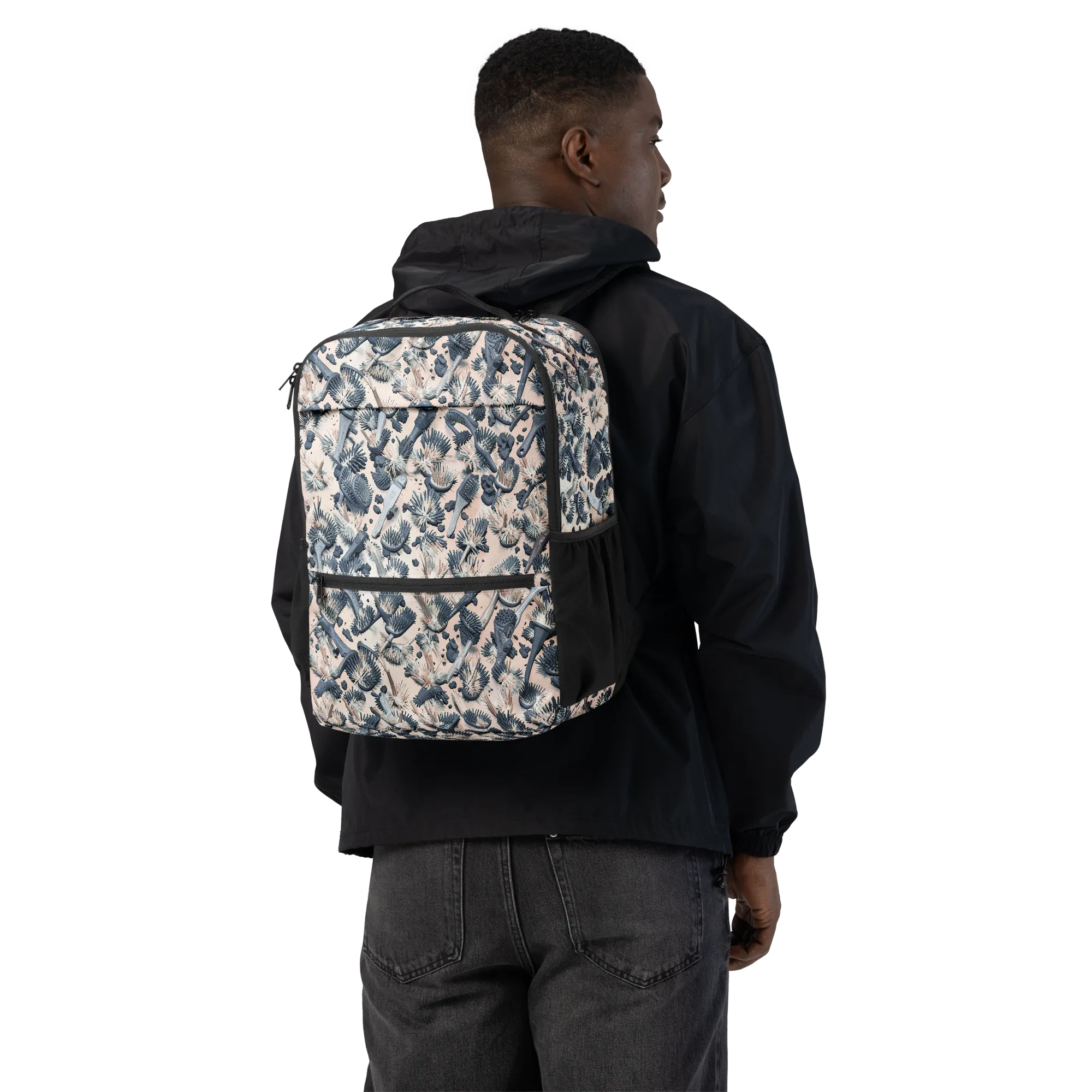 Bristle Noir on Utility Backpack — Back