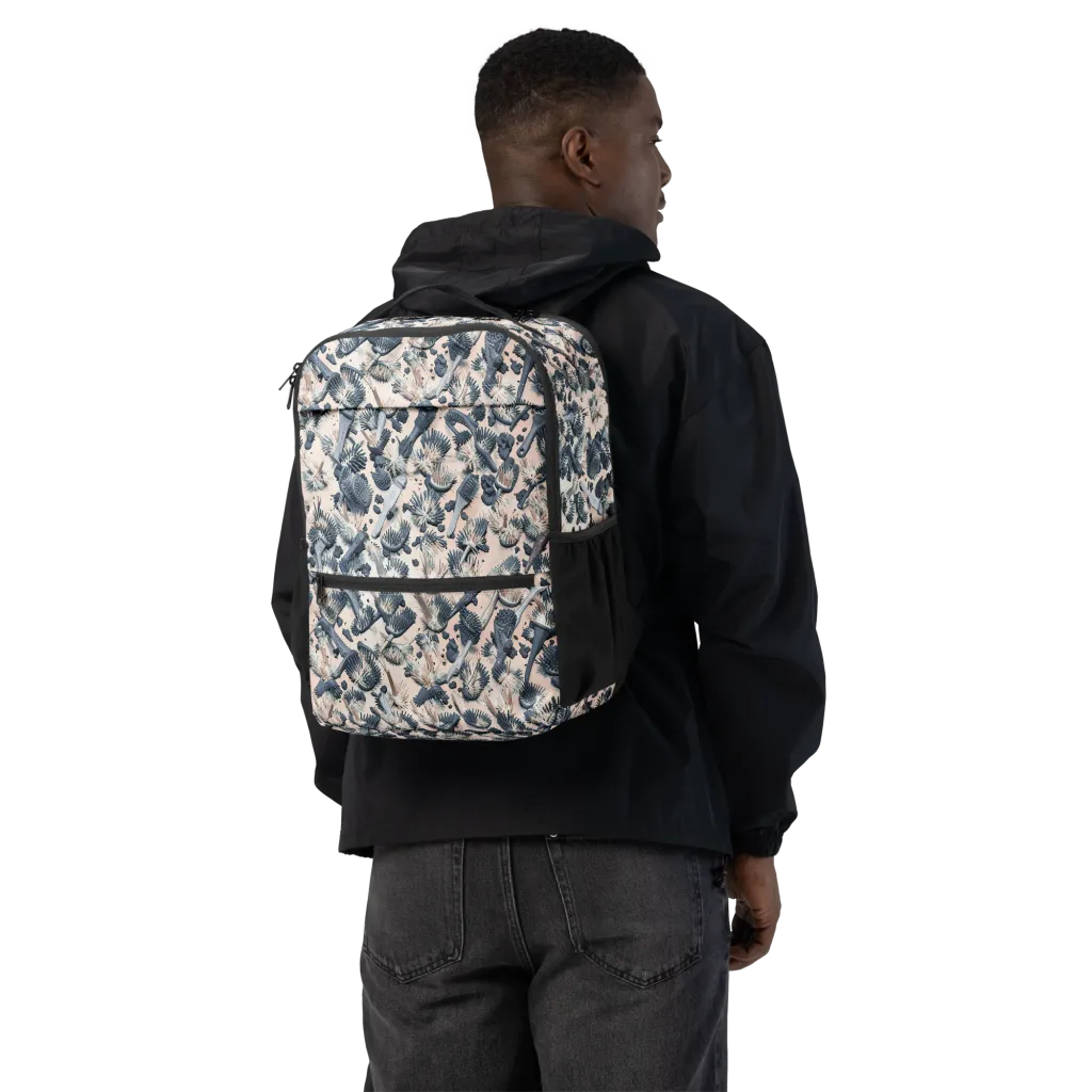 Bristle Noir on Utility Backpack — Back