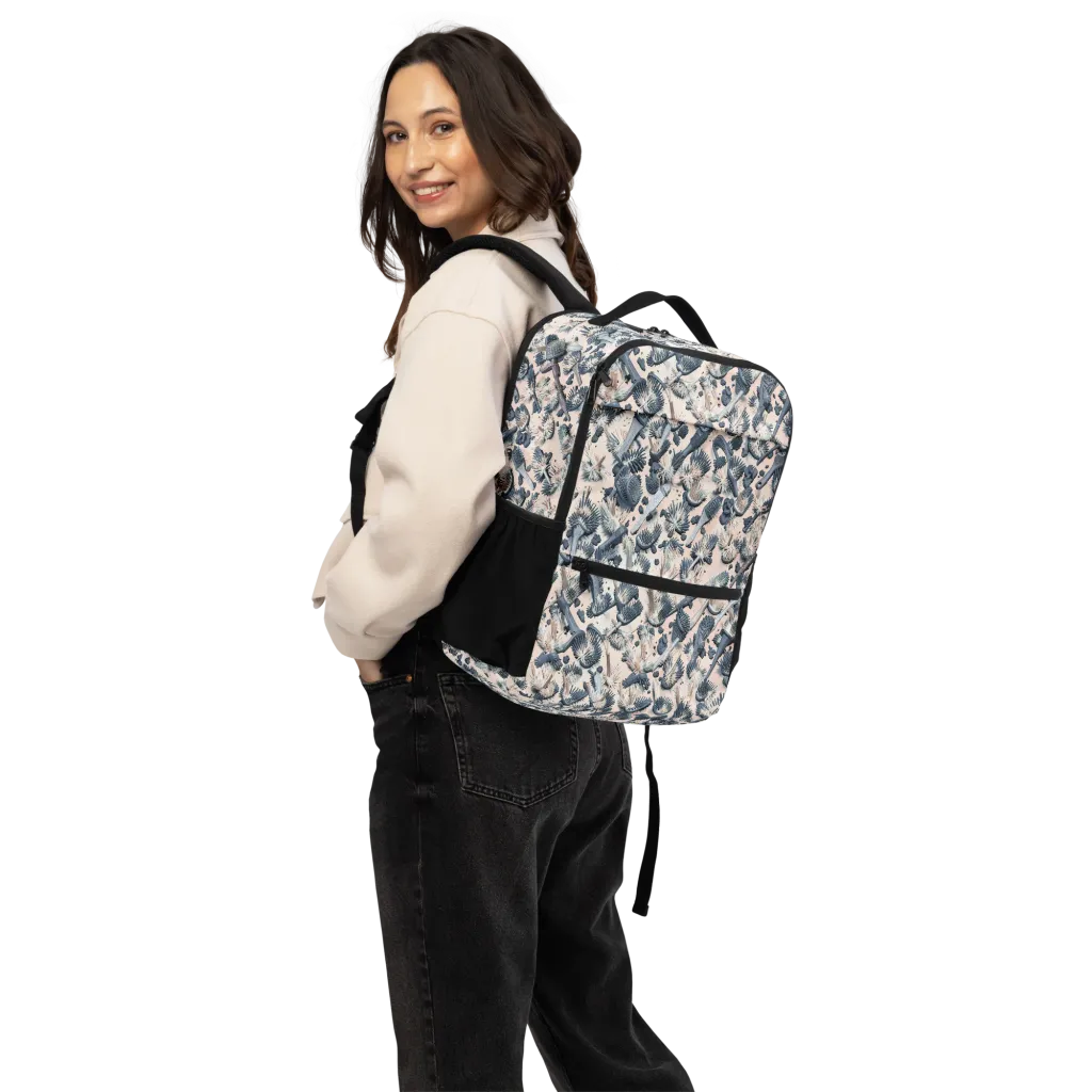 Bristle Noir on Utility Backpack — Back