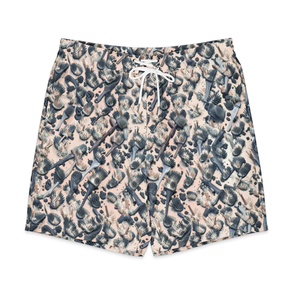 Bristle Noir on Men's Board Shorts — Front