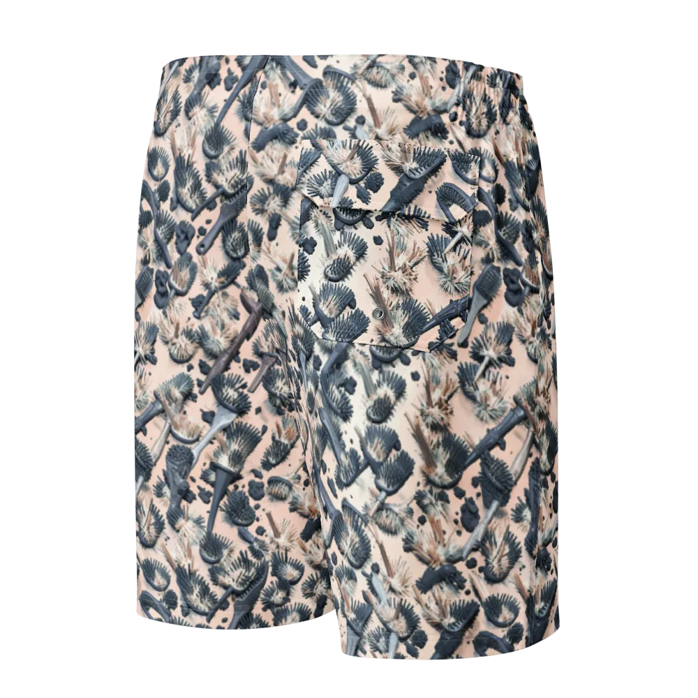 Bristle Noir on Men's Board Shorts — Back