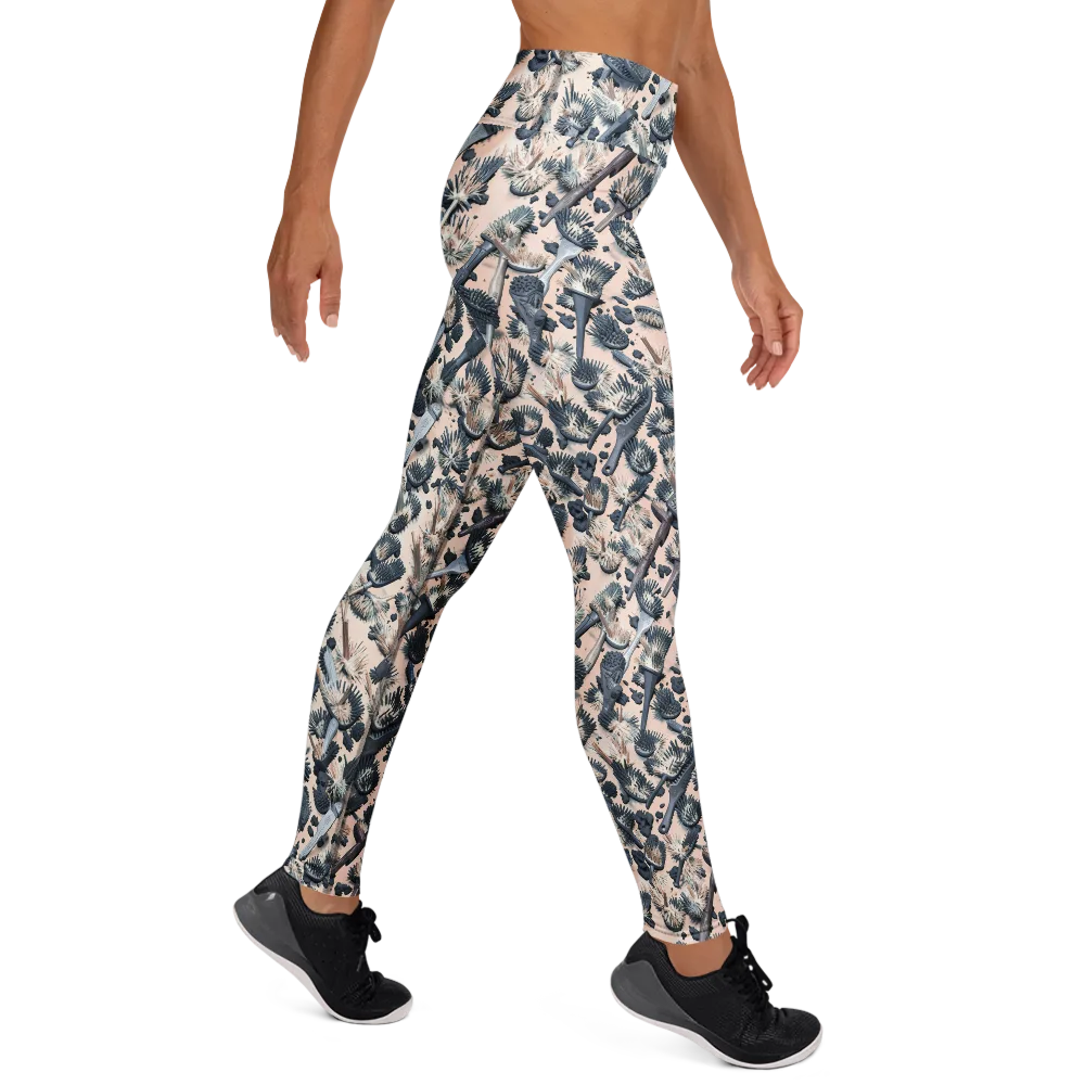 Bristle Noir on Yoga Leggings — Right