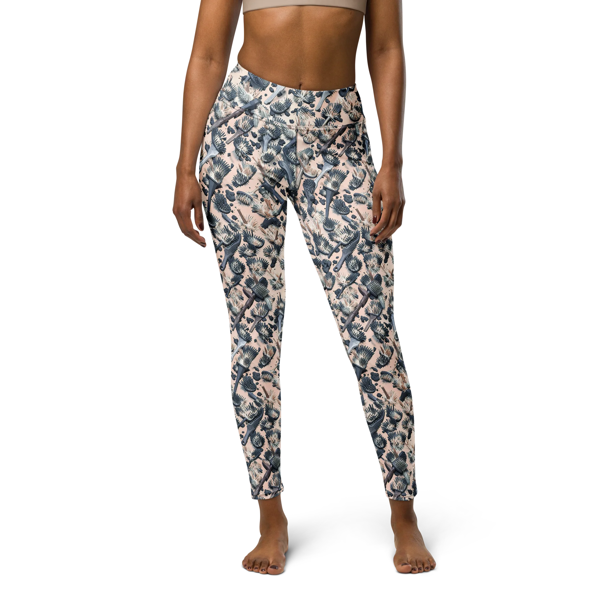 Bristle Noir on Yoga Leggings — Front