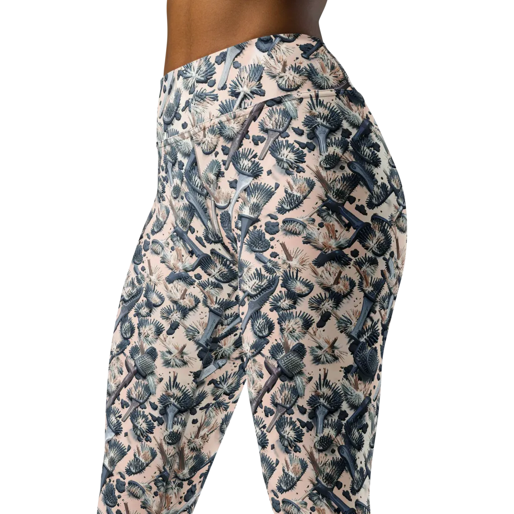 Bristle Noir on Yoga Leggings — Left Front